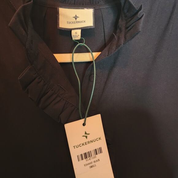 Tuckernuck  Black Crepe Tate Dress Sz S - Picture 6 of 7